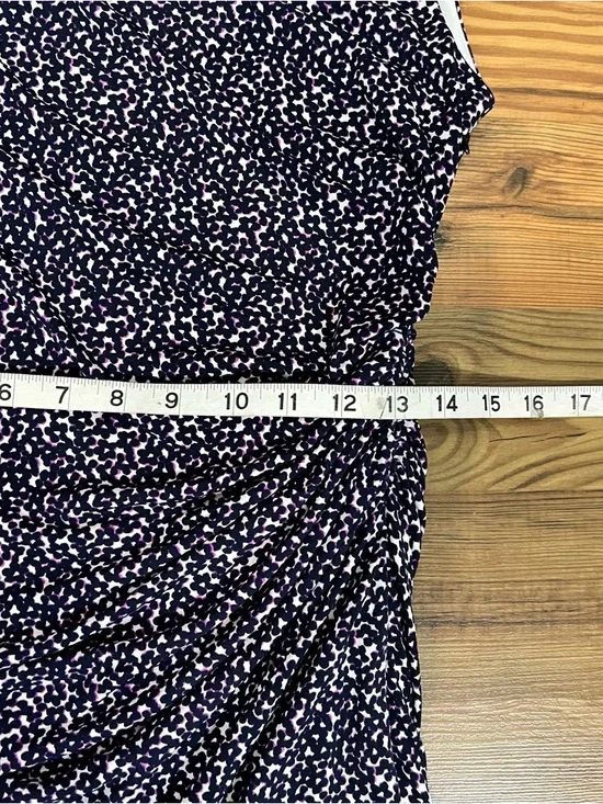 Ann Taylor Navy and White Cap-Sleeve Sheath Dress - Picture 6 of 7